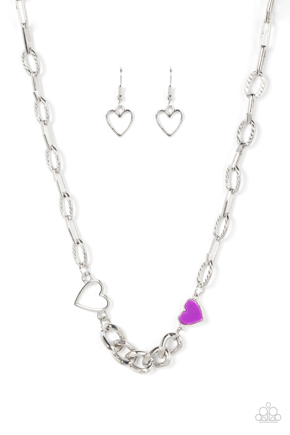 Paparazzi Little Charmer Purple Short Necklace - P2WH-PRXX-416XX