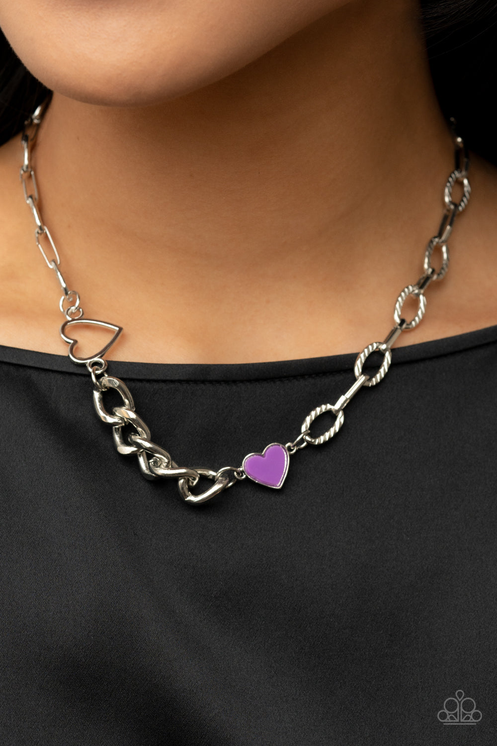 Paparazzi Little Charmer Purple Short Necklace - P2WH-PRXX-416XX