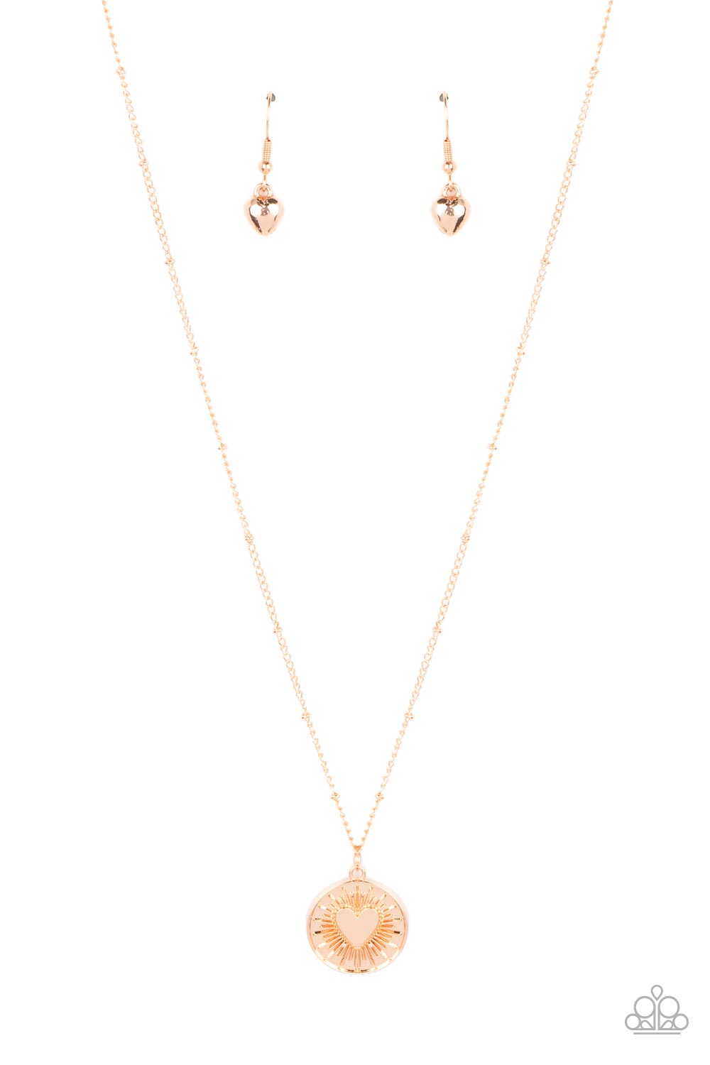 Paparazzi Lovestruck Shimmer Gold Short Necklace - P2DA-GDXX-267XX