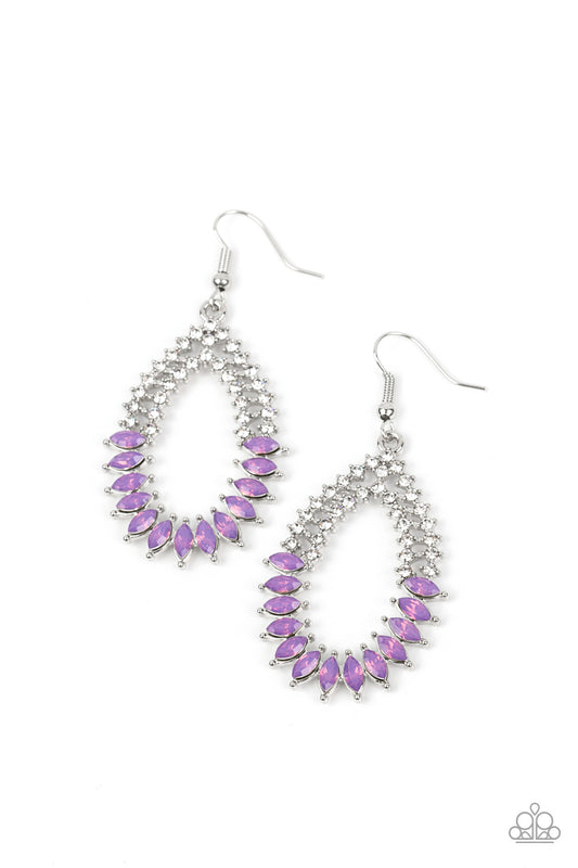 Paparazzi Lucid Luster Purple Fishhook Earrings - P5RE-PRXX-197XX