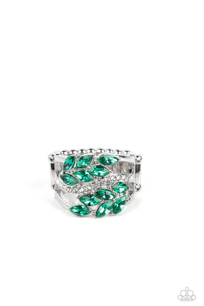 Paparazzi Luminously Leafy Green Ring - P4RE-GRXX-196XX