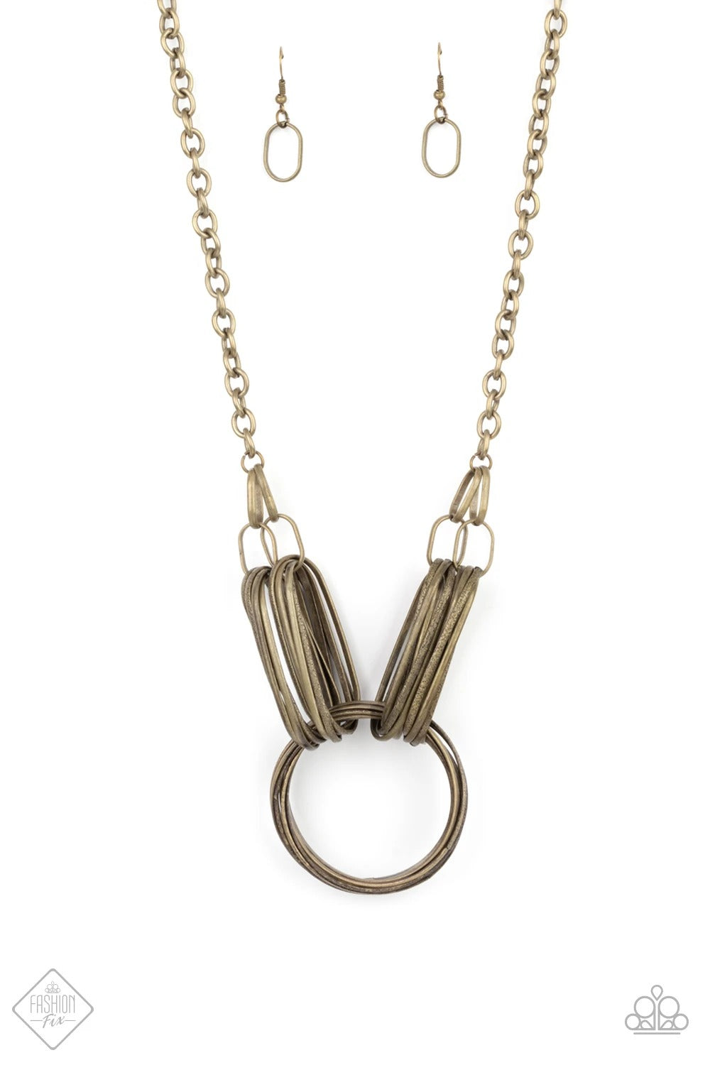 Paparazzi Lip Sync Links Brass Short Necklace - Fashion Magnificent Musings August 2021