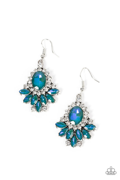 Paparazzi Magic Spell Sparkle Green Fishhook Earrings - P5WH-GRXX-250XX