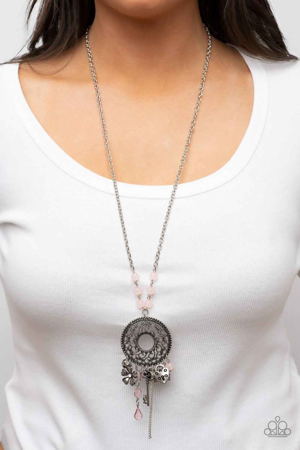 Paparazzi Making Memories Pink Long Necklace - P2WH-PKXX-452XX