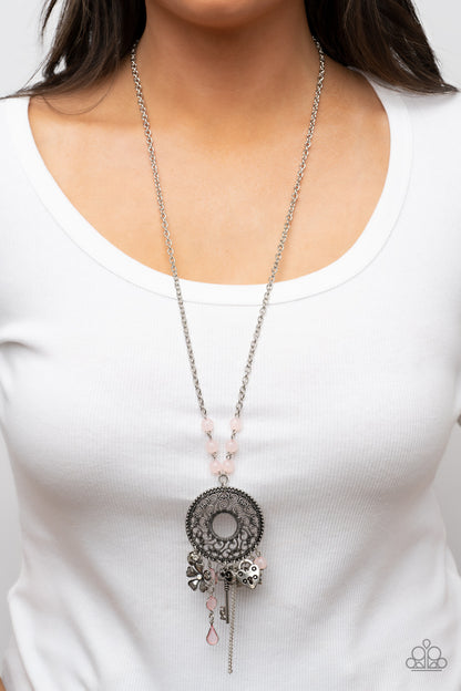 Paparazzi Making Memories Pink Long Necklace - P2WH-PKXX-452XX