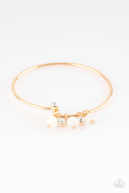 Paparazzi Marine Melody Gold Bangle Bracelet - P9AA-GDXX-142XX