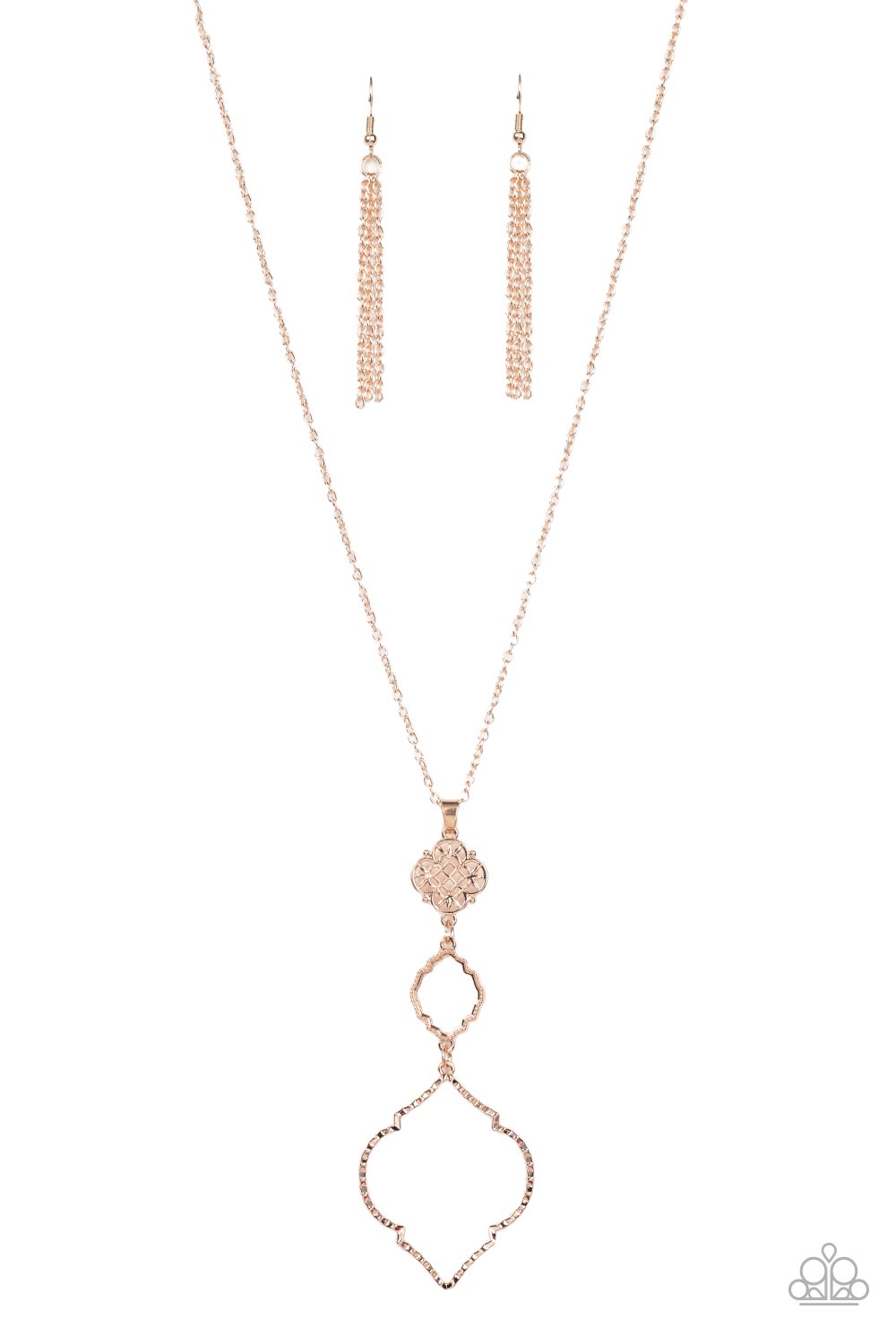 Paparazzi Marrakesh Mystery Rose Gold Long Necklace - P2WH-GDRS-164XX