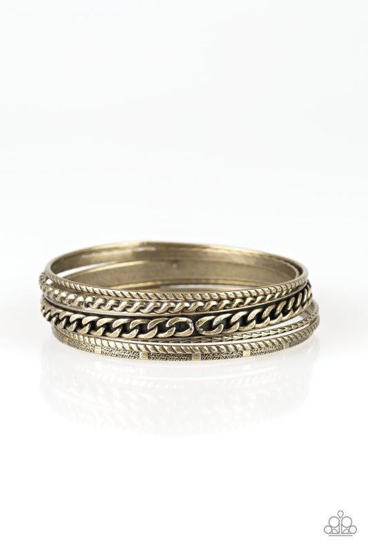 Paparazzi Mayan Mix Brass Bangle Bracelet