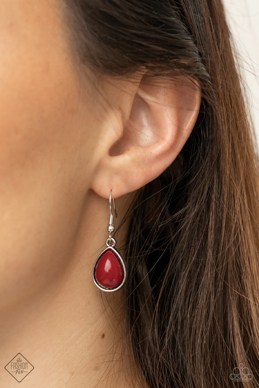 Paparazzi Mediterranean Mystery Red Short Necklace - Fashion Fix Glimpses of Malibu January 2022