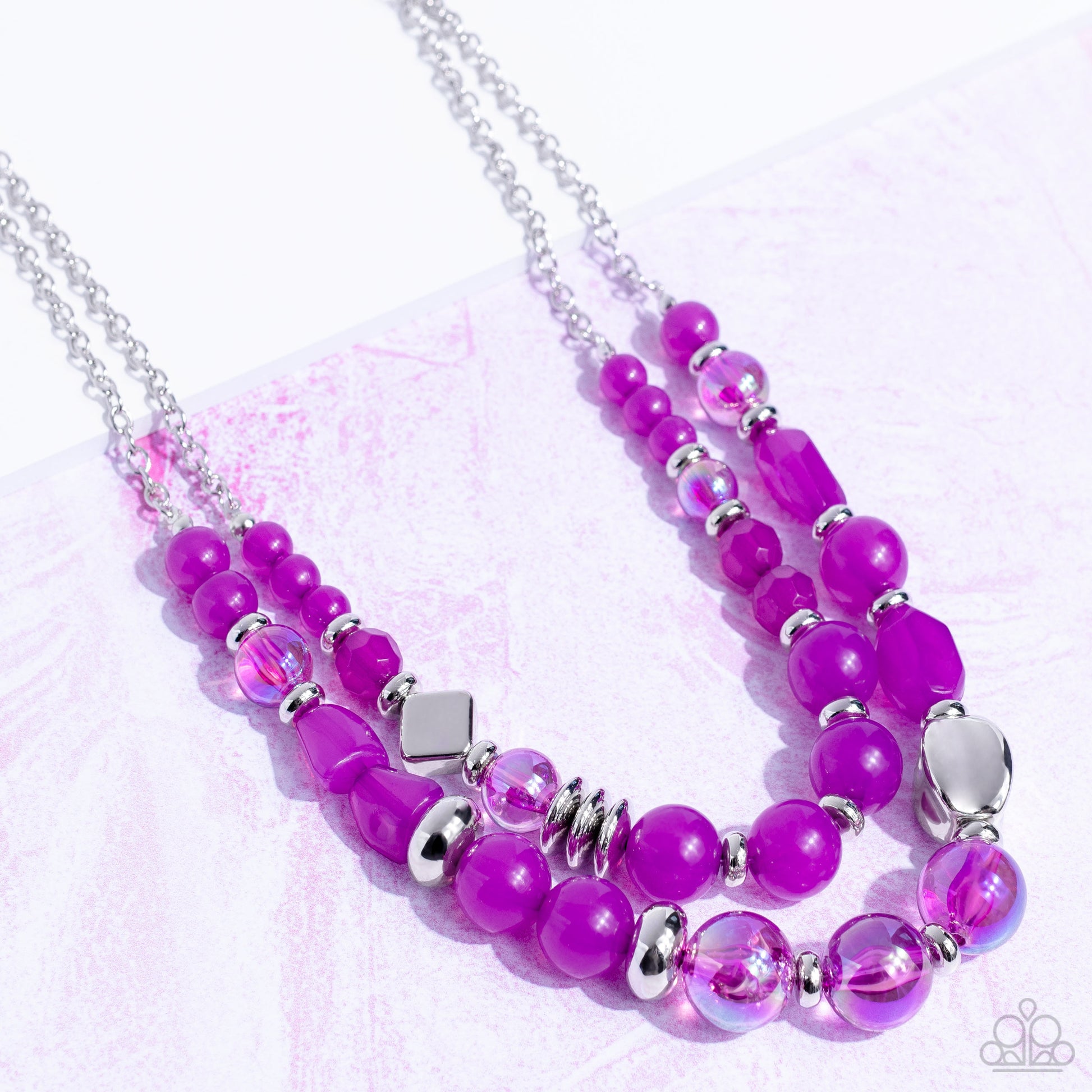 Paparazzi Mere Magic Purple Short Necklace - P2WH-PRXX-426XX