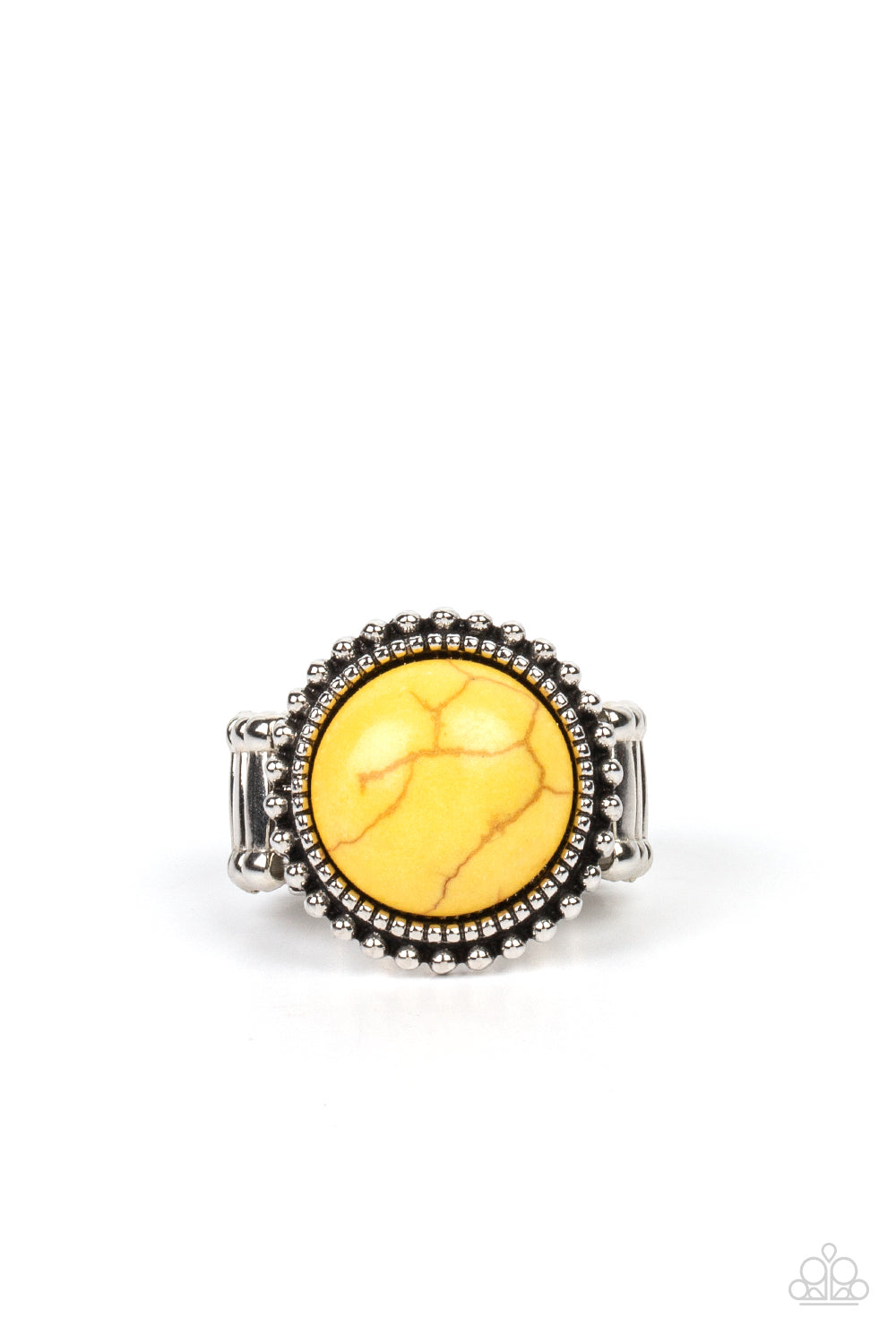 Paparazzi Mesa Mecca Yellow Ring - P4SE-YWXX-107XX