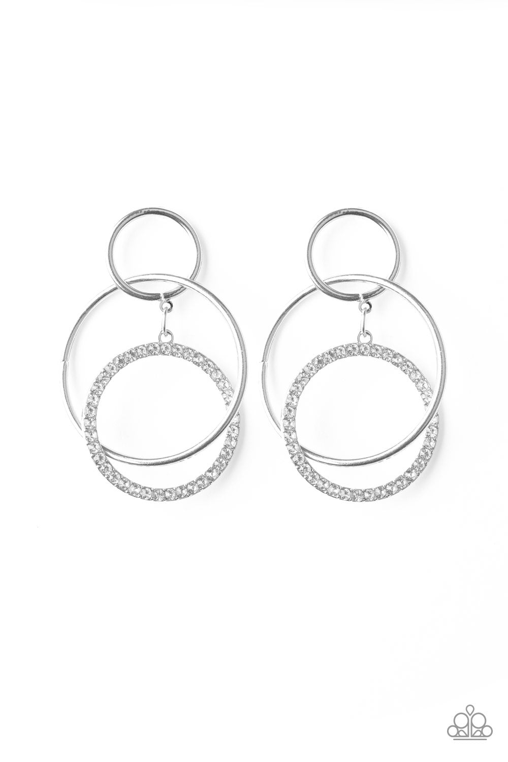 Paparazzi Metro Bliss White Post Earrings - P5PO-WTXX-191XX