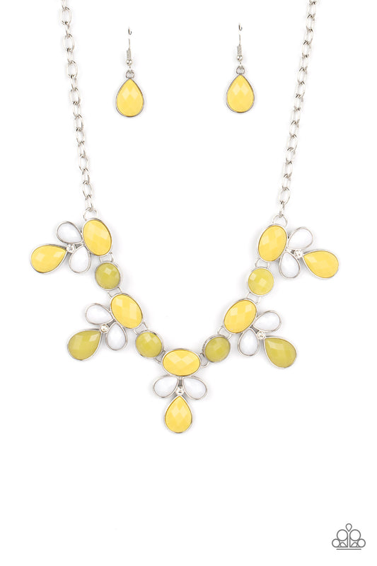 Paparazzi Midsummer Meadow Yellow Short Necklace - P2WH-YWXX-284XX