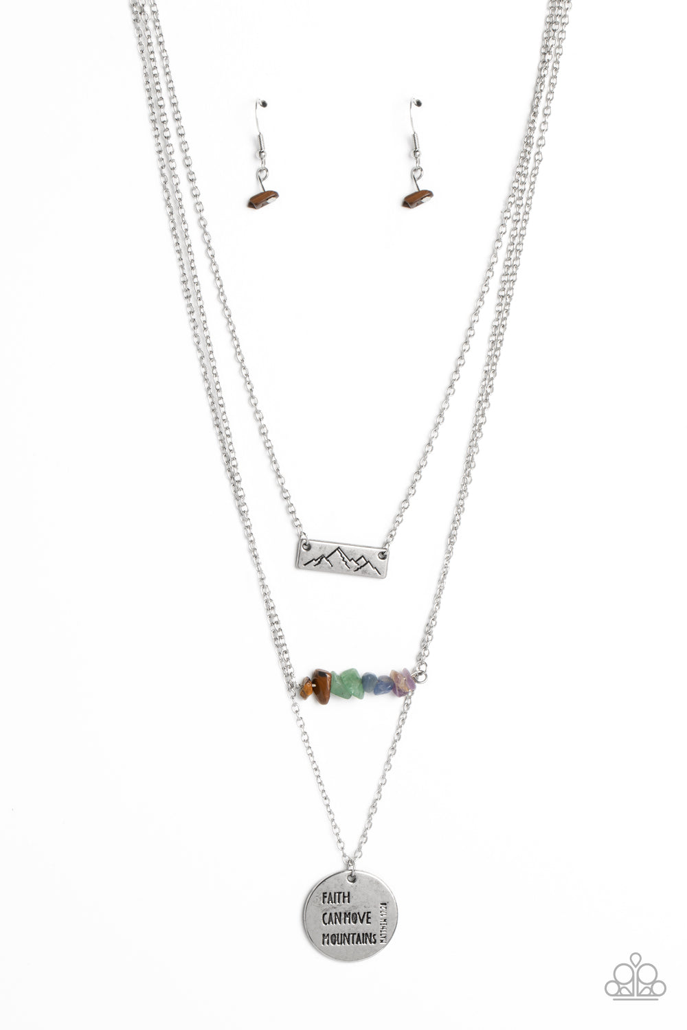 Paparazzi Miracle Mountains Multi Short Necklace - P2WD-MTXX-095XX