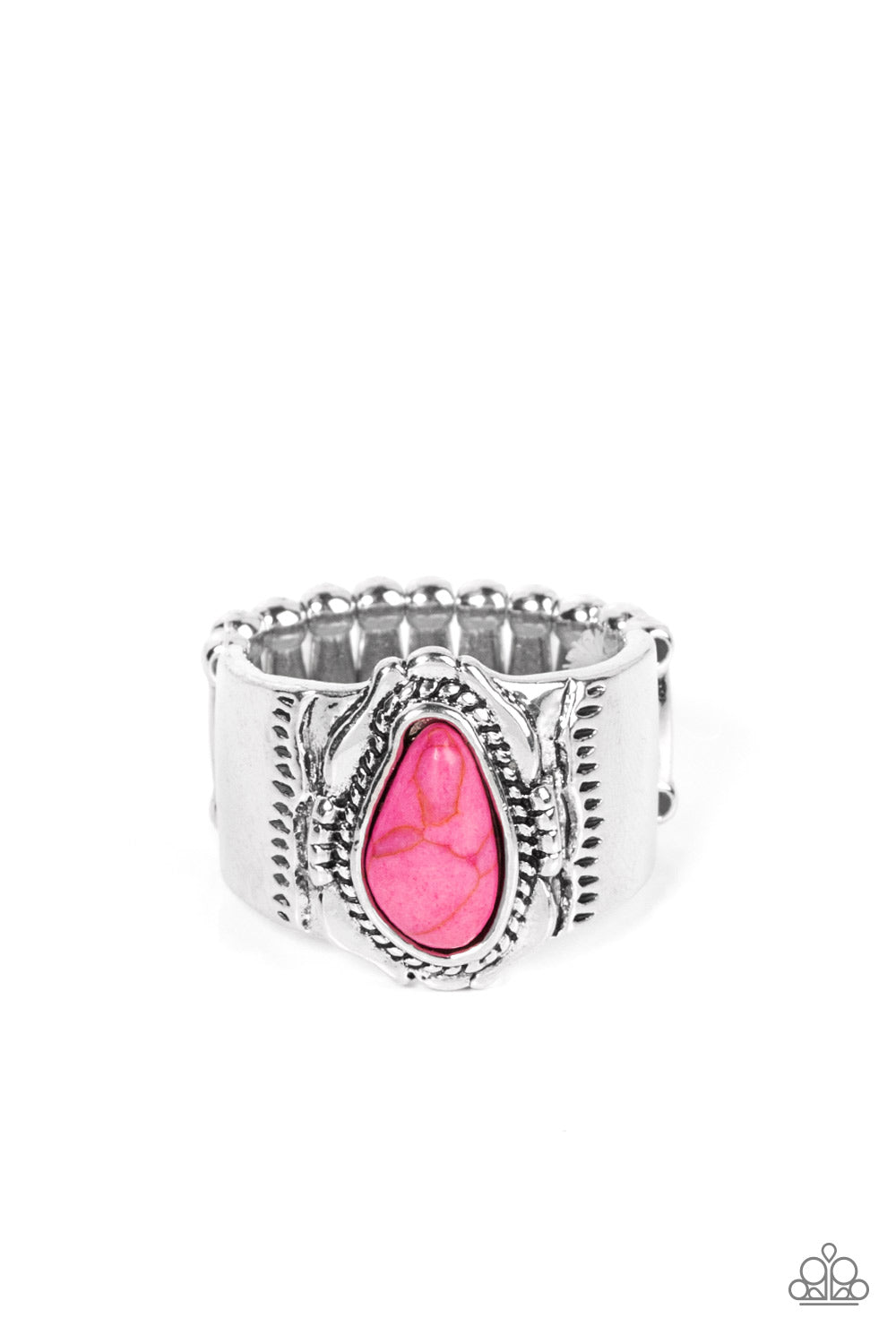 Paparazzi Moab Motif Pink Ring - P4SE-PKXX-102XX