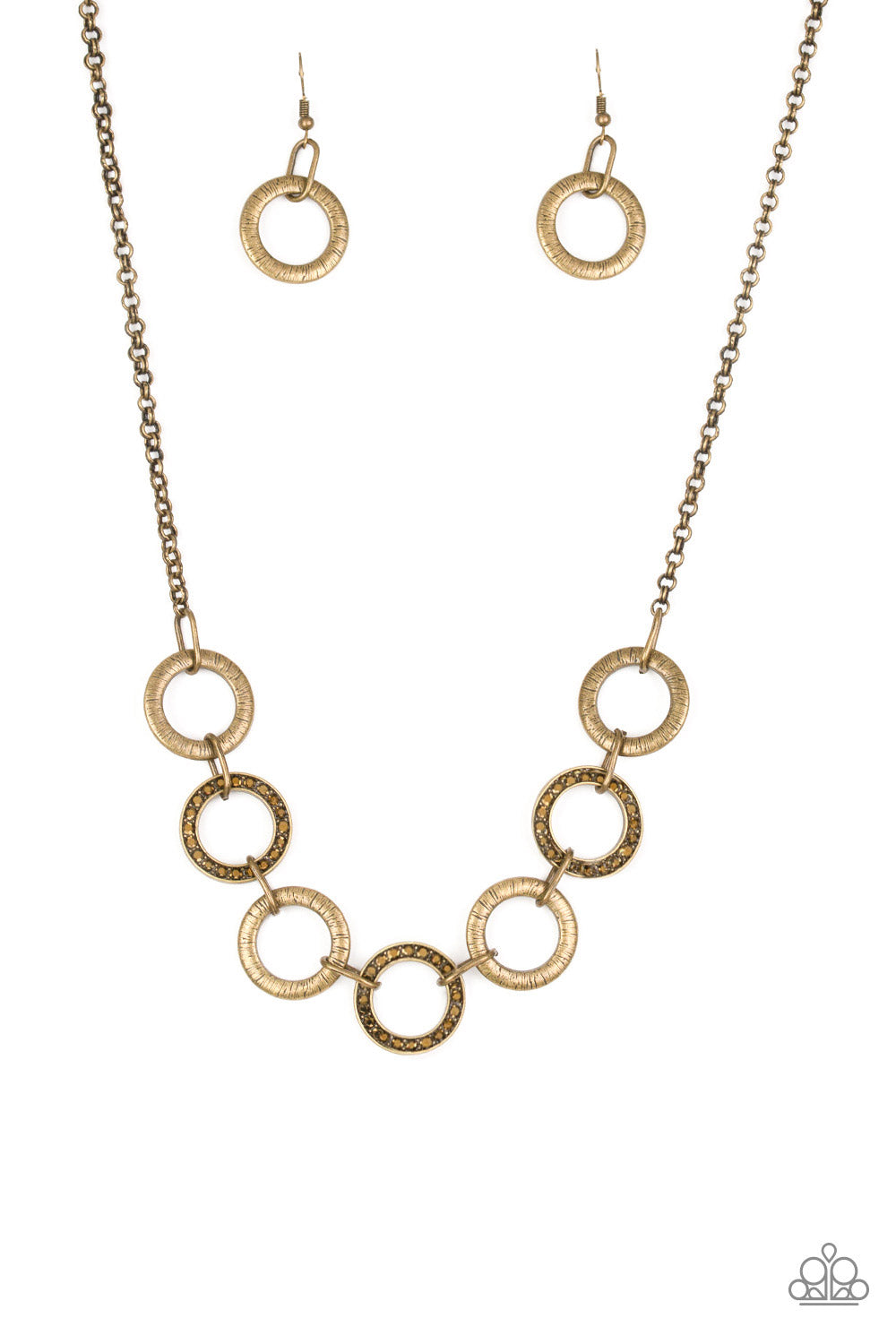 Paparazzi Modern Day Madonna Brass Short Necklace - P2ED-BRXX-069XX