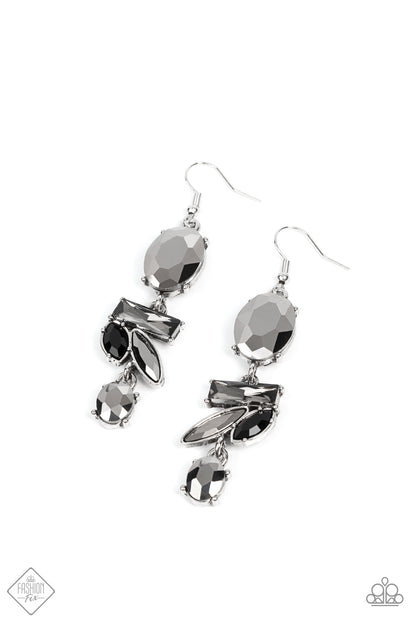 Paparazzi Modern Makeover Silver Fishhook Earrings - Fashion Fix Magnificent Musings November 2021