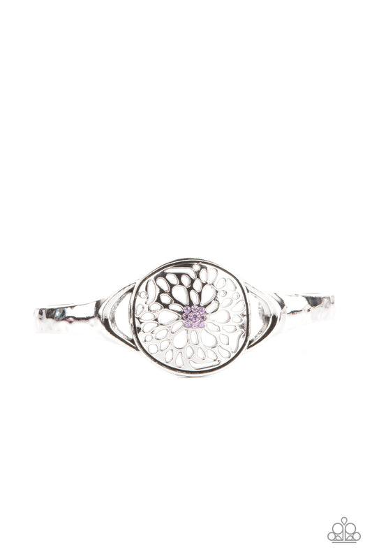 Paparazzi Modern Meadow Purple Cuff Bracelet - P9WH-PRXX-235XX