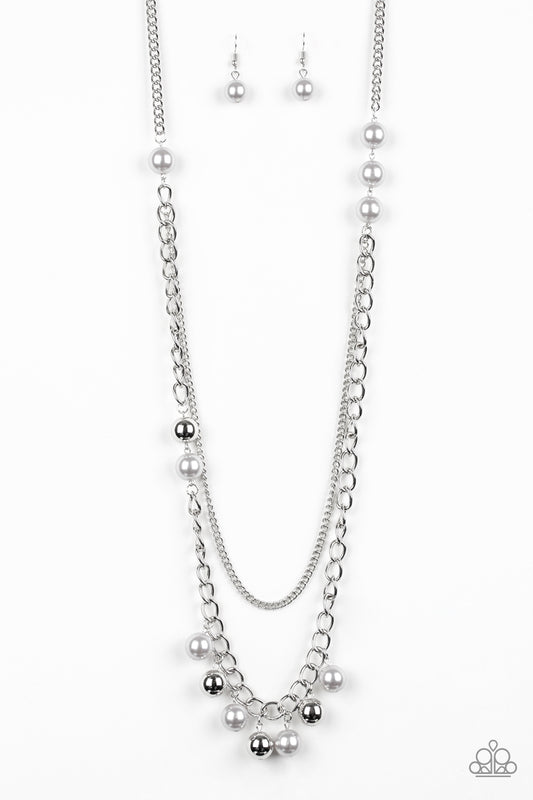 Paparazzi Modern Musical Silver Long Necklace - P2RE-SVXX-344XX