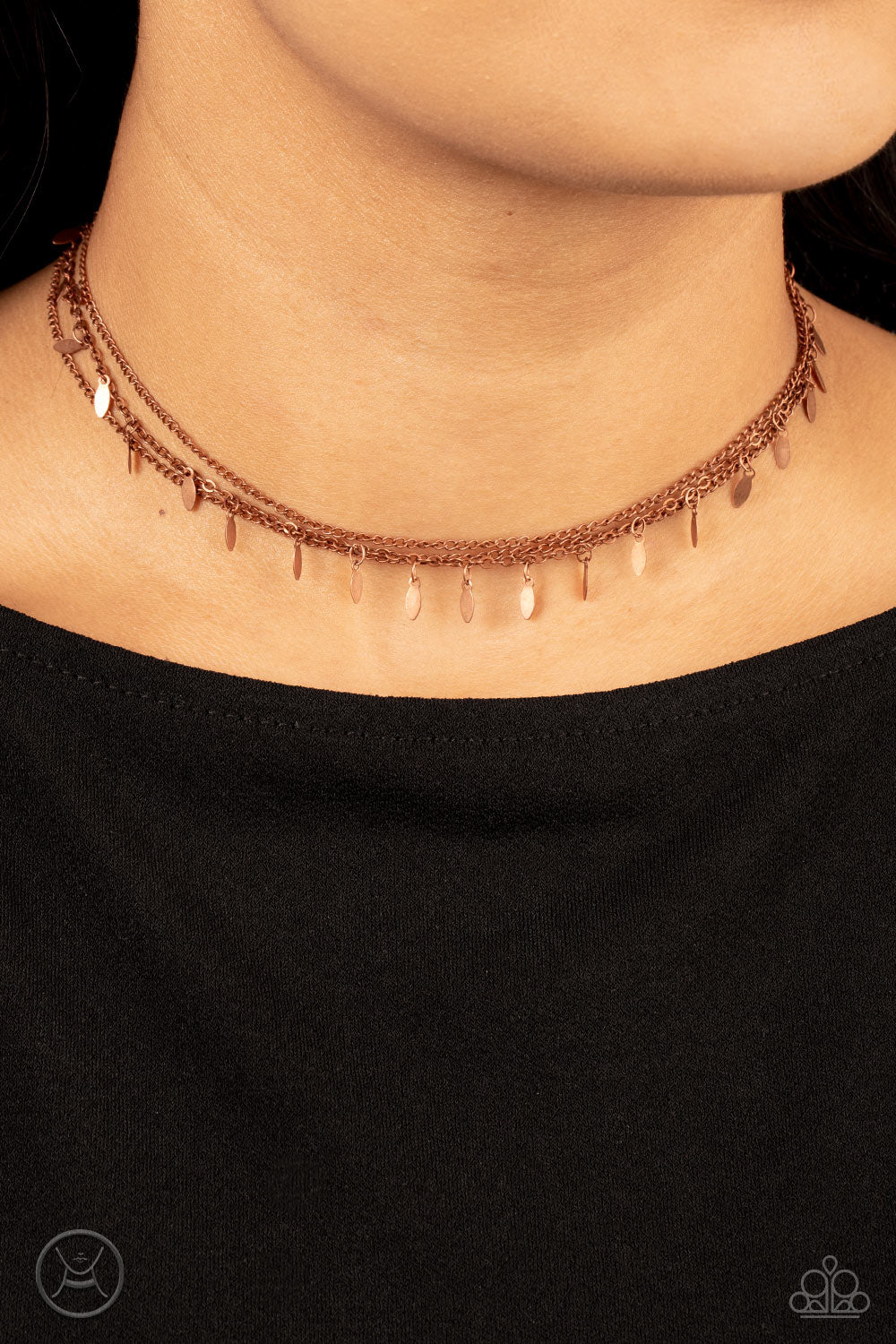 Paparazzi Monochromatic Magic Copper Choker Necklace - P2CH-CPXX-036XX