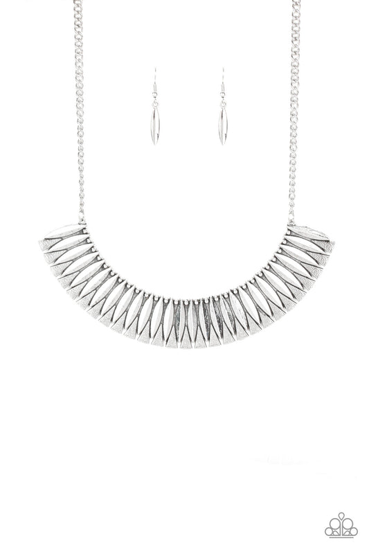 Paparazzi My Main MANE Silver Short Necklace - P2TR-SVXX-134XX