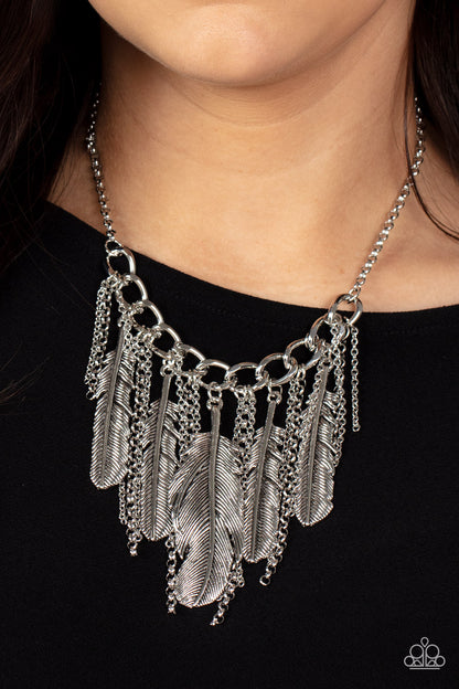 Paparazzi NEST Friends Forever Silver Short Necklace - P2ST-SVXX-177XX