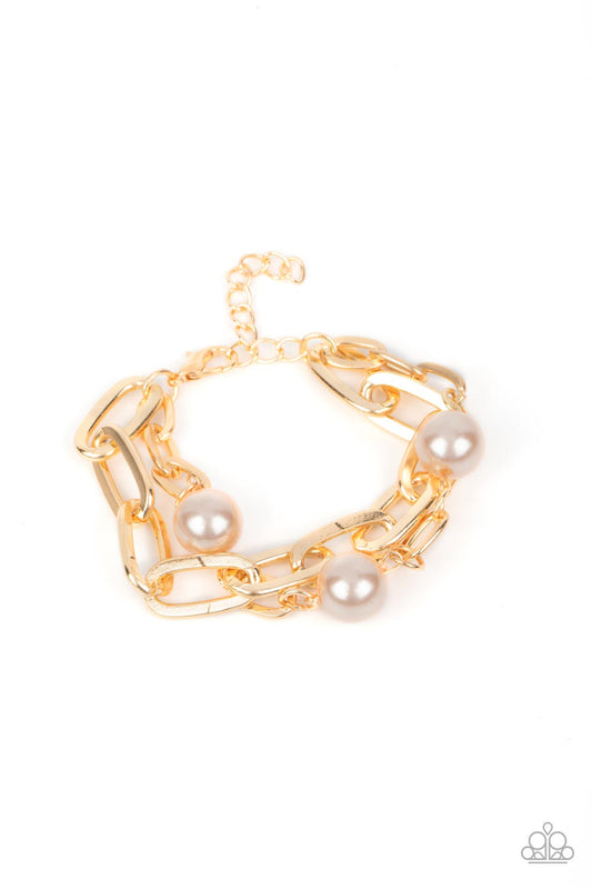 Paparazzi Nautical Mileage Brown Clasp Bracelet - P9BA-BNXX-026XX