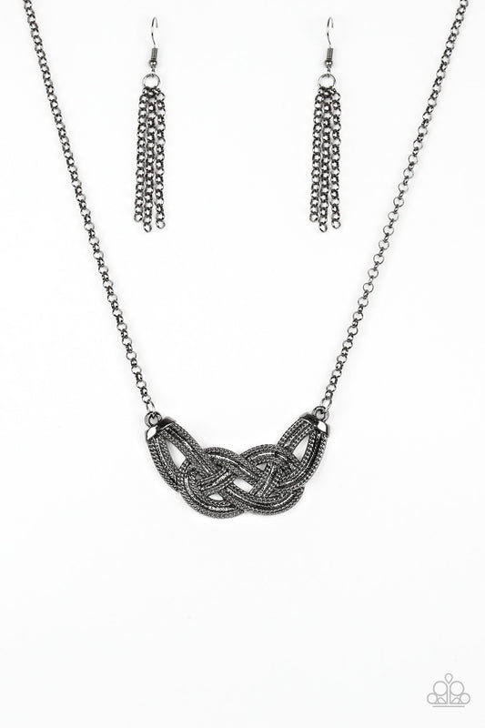 Paparazzi Nautically Napels Black Short Necklace - P2IN-BKXX-149XX