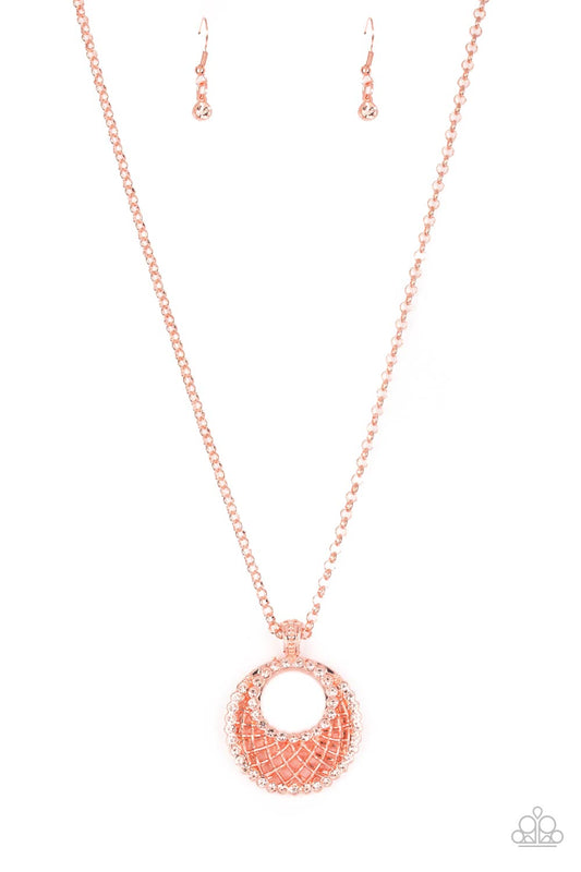 Paparazzi Net Worth Copper Long Necklace - P2RE-CPSH-126XX