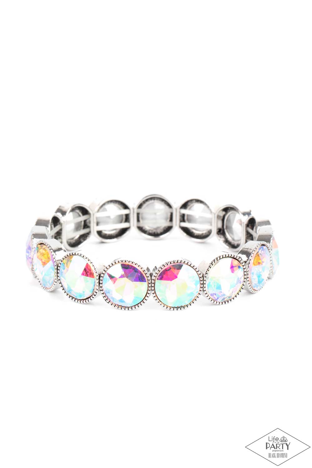 Paparazzi Number One Knockout Multi Stretch Bracelet - Life Of The Party Black Diamond Exclusive 2022 - P9RE-MTXX-067XX