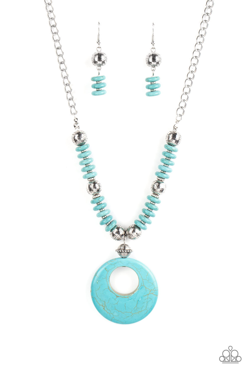 Paparazzi Oasis Goddess Blue Short Necklace - Convention Release 2021 - P2SE-BLXX-449XX