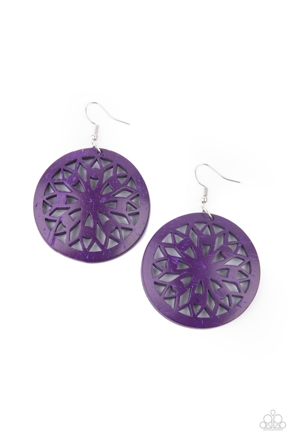 Paparazzi Ocean Canopy Purple Fishhook Earrings - P5SE-PRXX-082XX