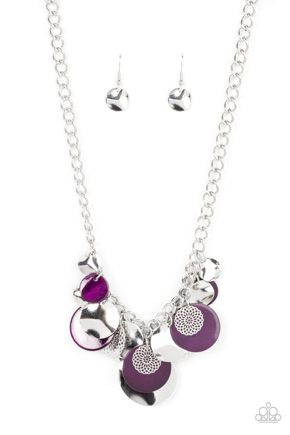 Paparazzi Oceanic Opera Purple Short Necklace - P2WH-PRXX-402XX