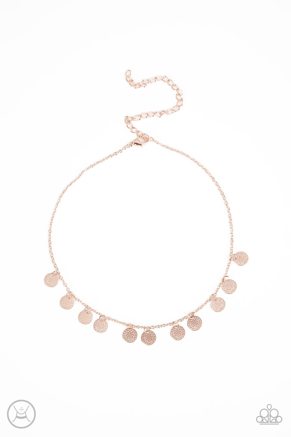 Paparazzi On My CHIME Rose Gold Choker Necklace - P2CH-GDRS-081XX