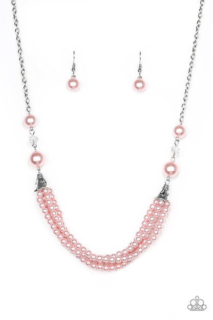 Paparazzi One-WOMAN Show Pink Short Necklace