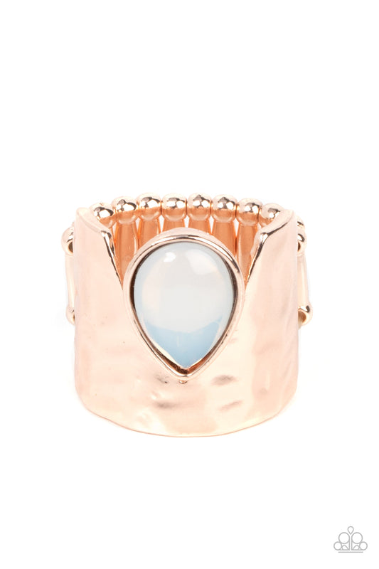 Paparazzi Optimistically Oracle Rose Gold Ring - P4SE-GDRS-047XX
