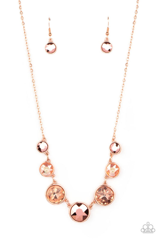 Paparazzi Pampered Powerhouse Copper Short Necklace - P2RE-CPSH-191XX