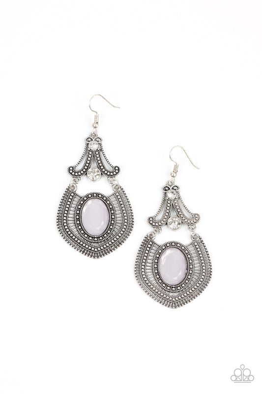Paparazzi Panama Palace Silver Fishhook Earrings - P5ST-SVXX-048XX