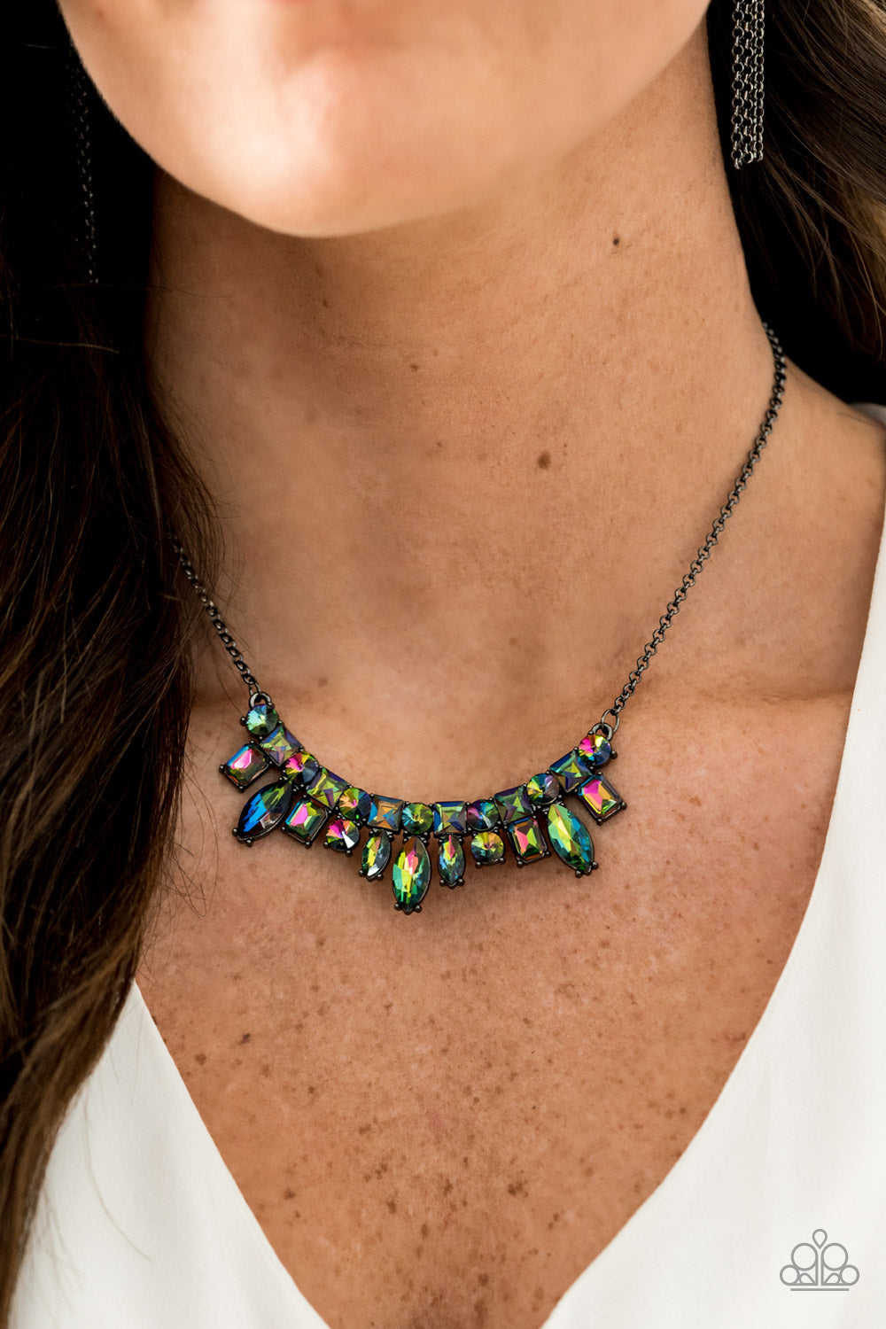 Paparazzi Wish Upon a ROCK STAR Multi Short Necklace