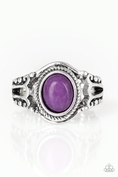 Paparazzi Peacefully Peaceful Purple Stone Ring
