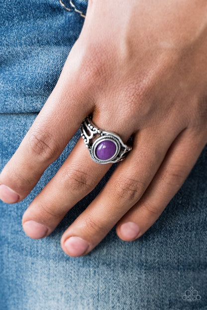 Paparazzi Peacefully Peaceful Purple Stone Ring
