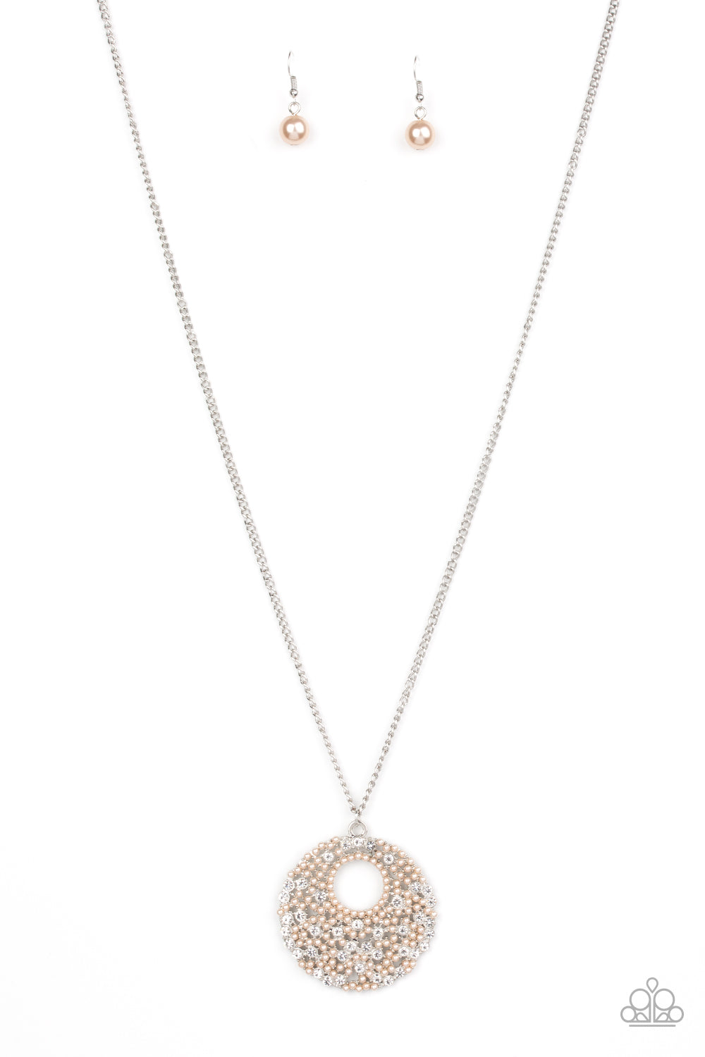 Paparazzi Pearl Panache Brown Long Necklace - P2RE-BNXX-218XX