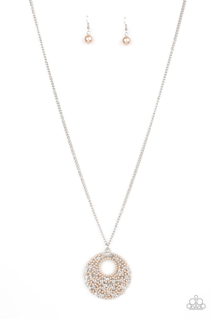 Paparazzi Pearl Panache Brown Long Necklace - P2RE-BNXX-218XX