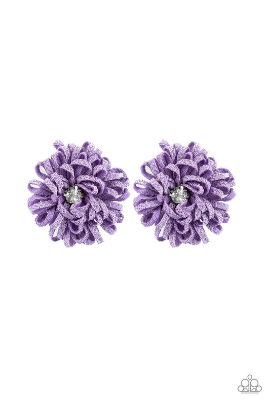 Paparazzi Peppy In Petunias Purple Hairbow Duo