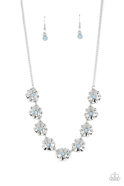 Paparazzi Petunia Palace Blue Short Necklace - P2DA-BLXX-165XX