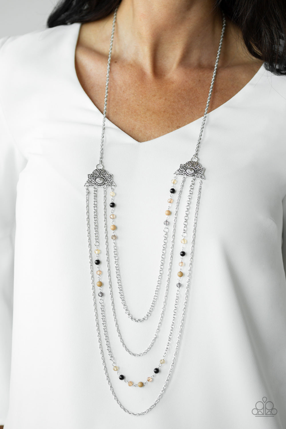 Paparazzi Pharaoh Finesse Multi Long Necklace - P2WH-MTXX-202XX
