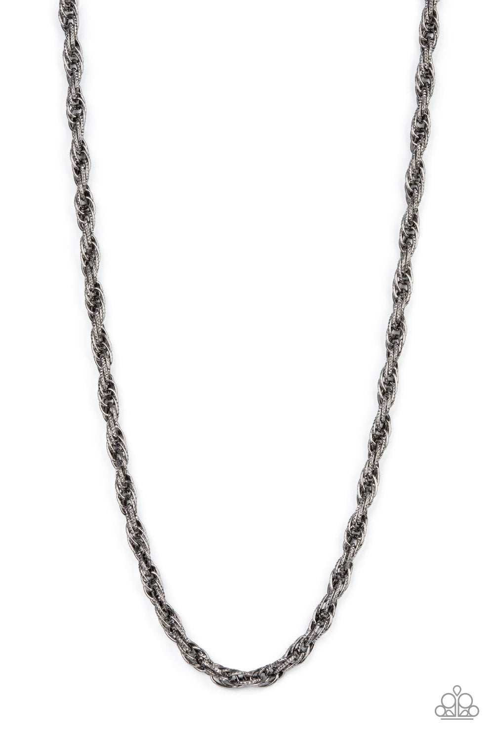 Paparazzi Pit Stop Black Men's Long Necklace - P2MN-URBK-071XX