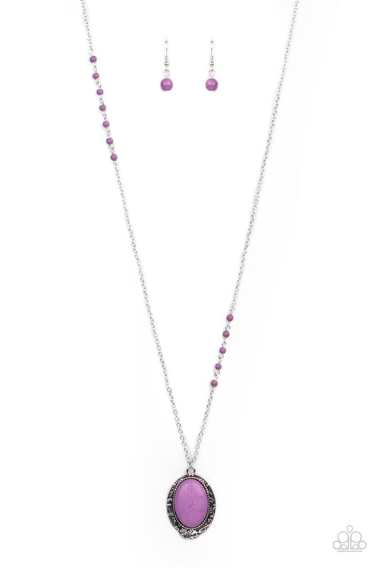 Paparazzi Plateau Paradise Purple Long Necklace - P2SE-PRXX-211XX