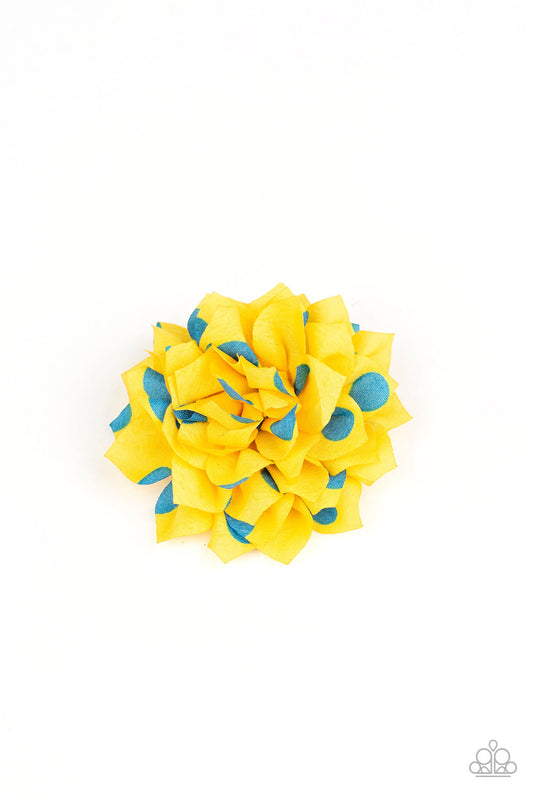 Paparazzi Polka Perfection Yellow Hairbow
