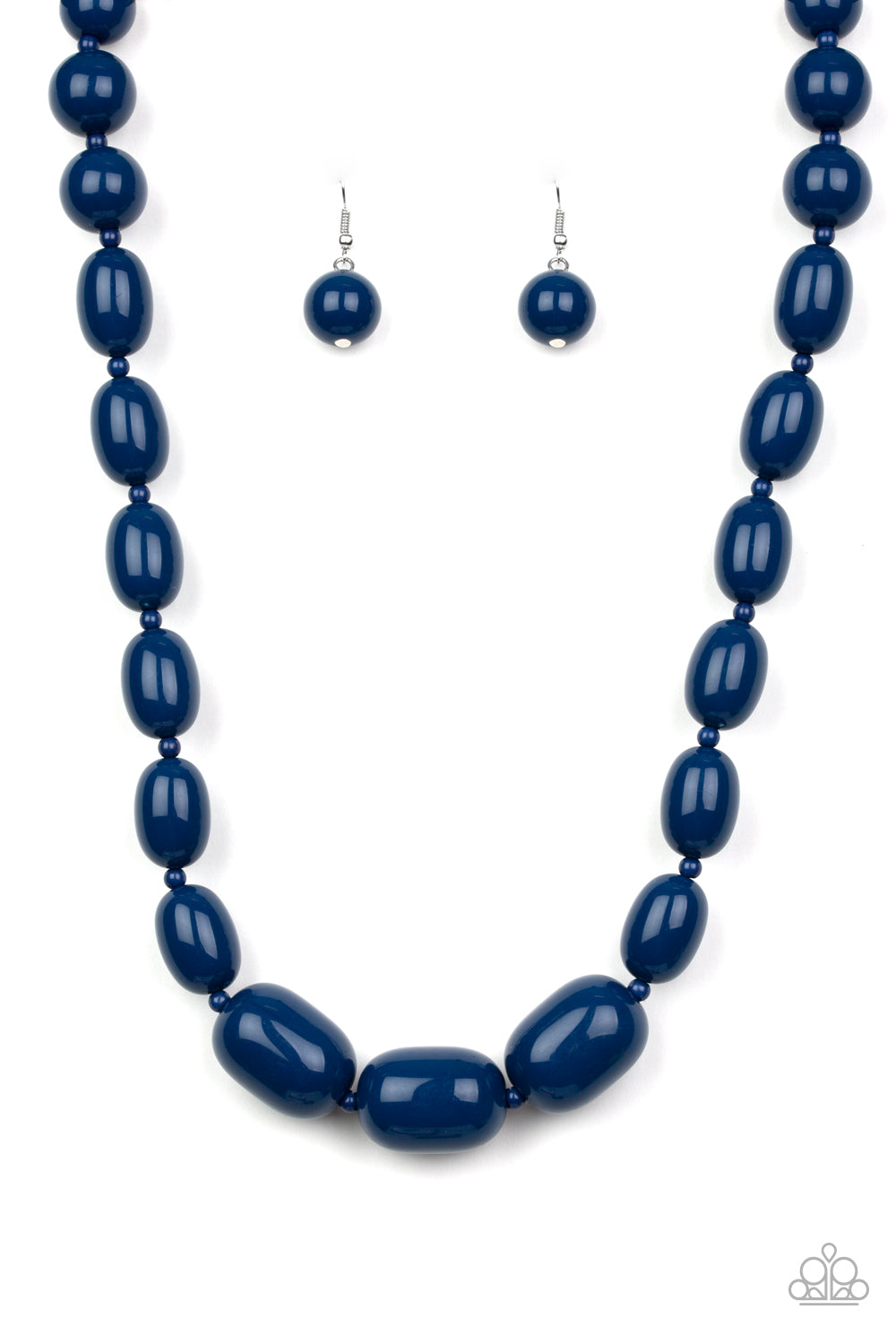 Paparazzi Poppin' Popularity Blue Short Necklace